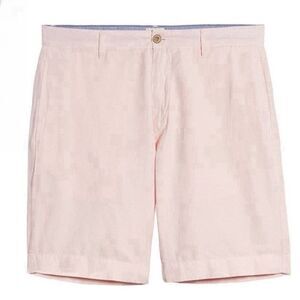 Faherty Malibu Cotton Linen Shorts, Size 40